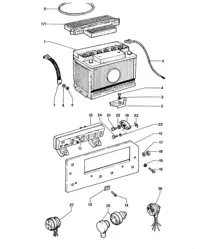 Batterie / Boîte à fusibles 914 1970-76