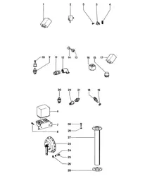 Schalter / Relais / Hupe 914 1970-71 / 914 1972-76