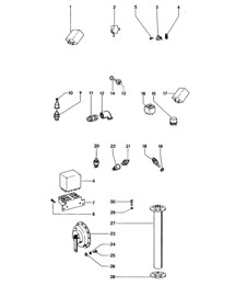 Schakelaar / Relais / Claxon 914 1970-71 / 914 1972-76