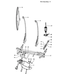 Système d'essuie-glace 914-6 >>1971