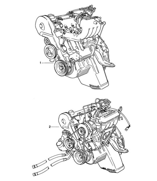 Diagram 101-000 Porsche 992.1 Turbo S Cabriolet 3.8L 2020-24 