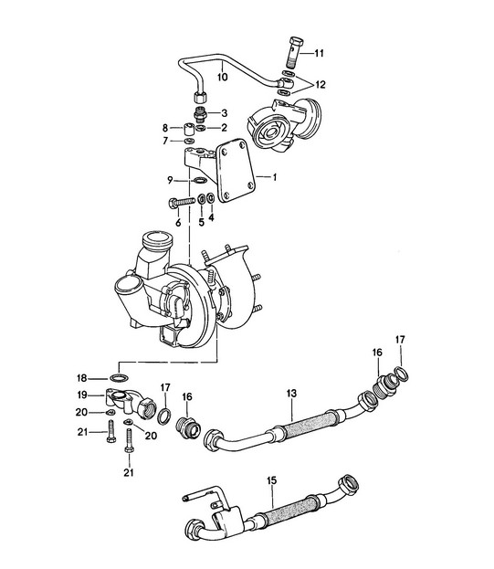 Lubrificazione motore / Turbocompressore 924 TURBO 1979