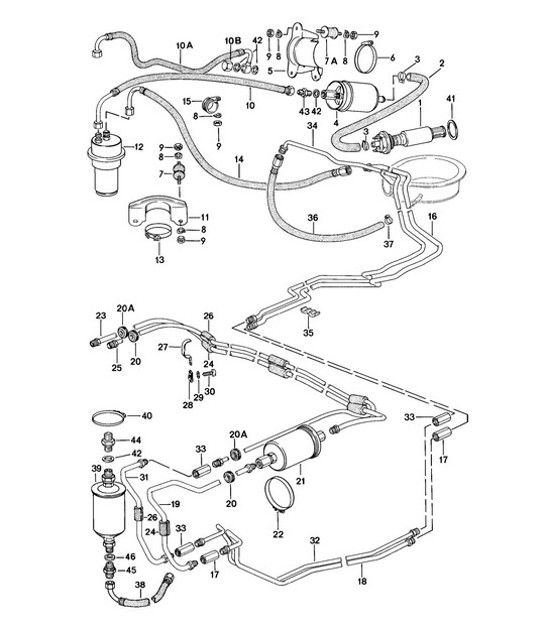 Diagram 201-015 Porsche Cayenne Coupé E-Hybrid V6 3.0L 340 ch 