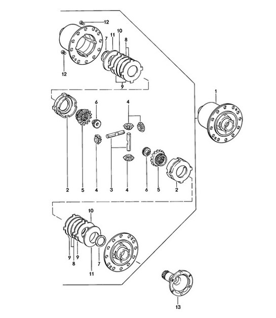 Diagram 305-010 Porsche 996 (911) (1997-2005) Transmission