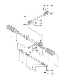 Stuurinrichting / Stuurstang 924 1976-79