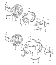 Frein / Pont arrière 924 1976-79
