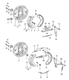 Frein / Pont arrière 924 1976-79