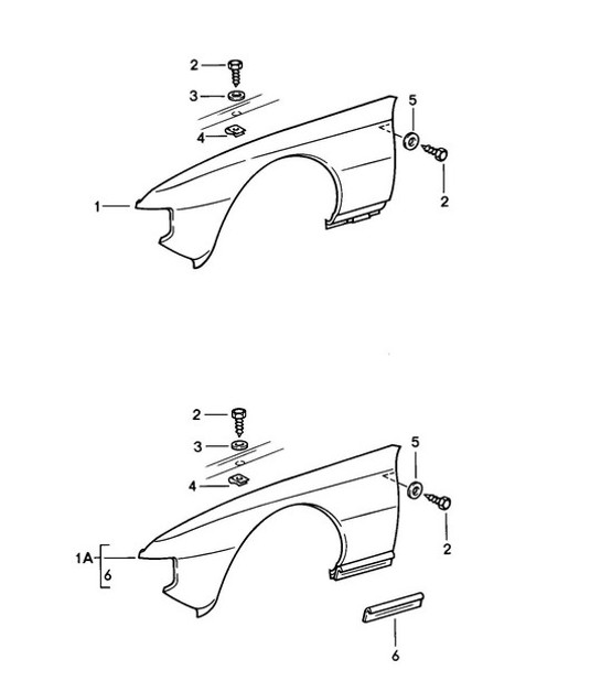 Diagram 801-025 Porsche Cayman S 3.4L 987C 2005-08 Body