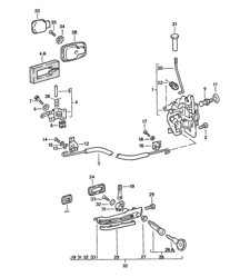 Porte / Serrure de porte / Pièces d&#39;installation 924 1976-79