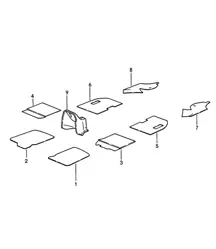 Schalldämpfer / Linkslenker (LHD) 924 Turbo 1976-79