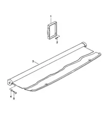 Luggage compartment cover 924 1976-79