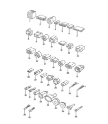 Connecteur à emboîtement 924 1976-79