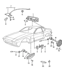 Innenleuchte / Blinkleuchte / Seite 924 1976-79