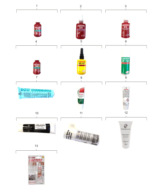 Diagram 005-000 Porsche 997 (911) MK1 2005-2008 Accessoires en anderen 