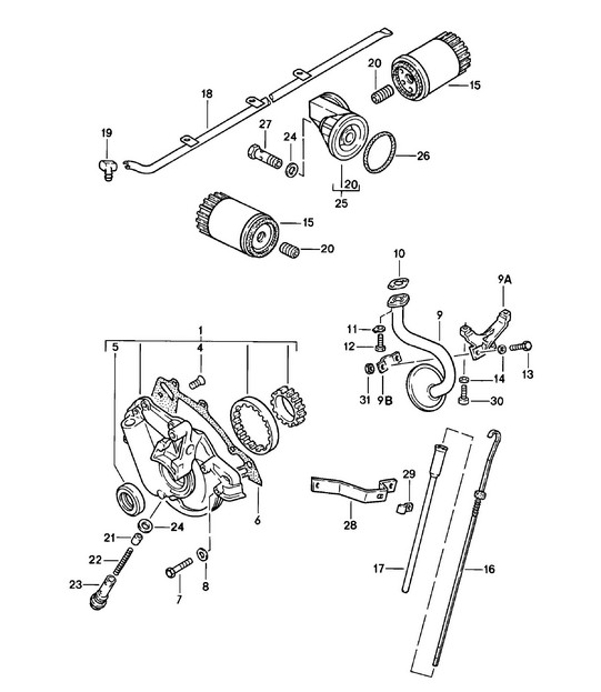 Motorschmierung 924 1980 - 1985