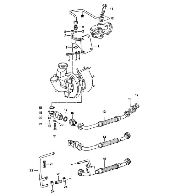 Lubrificazione motore / Turbocompressore 924 TURBO/GT 1980 - 1985