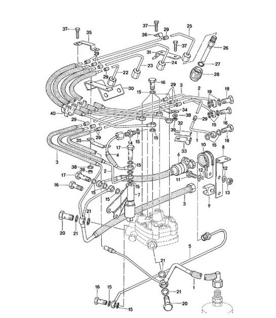 Diagram 107-010 Porsche 911 & 912 (1965-1989) Engine