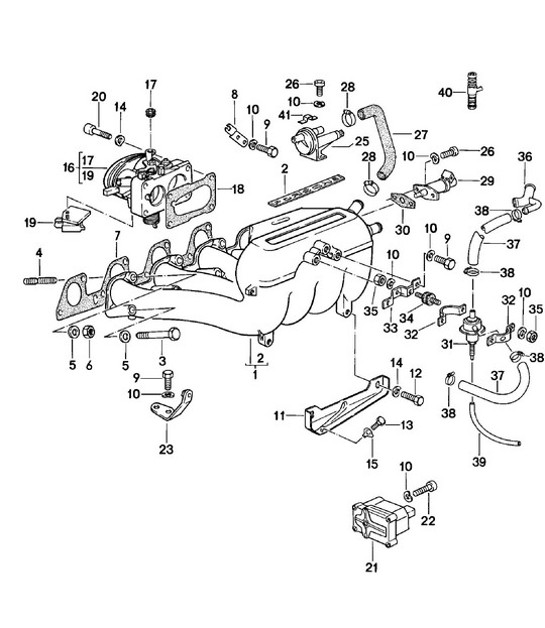 Diagram 107-020 Porsche 997 (911) MK2 2009-2012 Engine