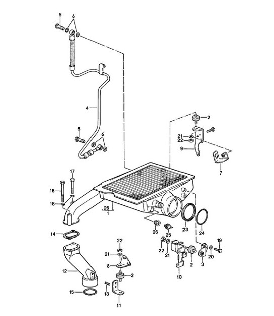Diagram 107-035 Porsche 924 (1977-1988) Engine