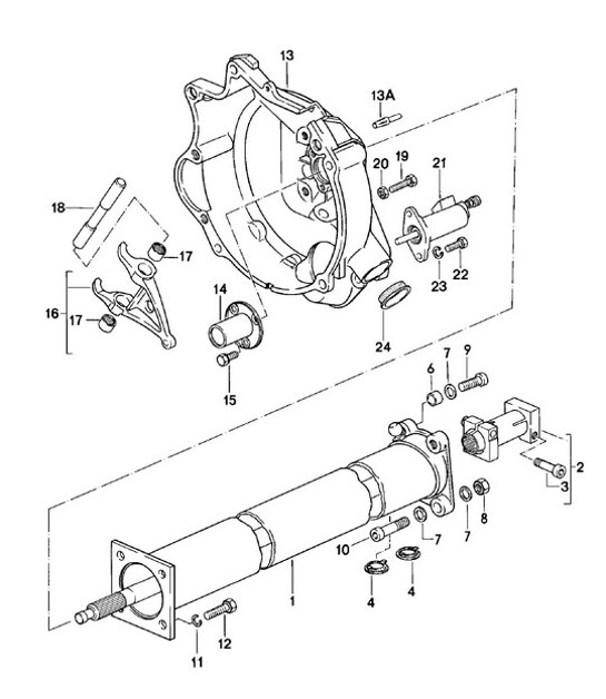 Diagram 301-005 Porsche 924 (1977-1988) Transmission
