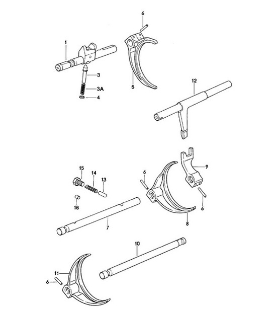 Diagram 304-005 Porsche Boxster 718 (982) 2017>> Transmission