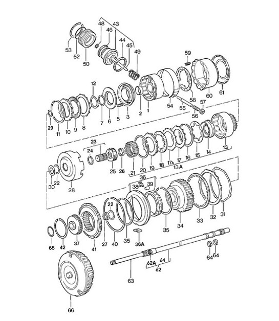 Diagram 310-000 Porsche 997 MK1 Carrera 2S 3.8L 2005-08 Transmission