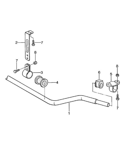 Diagram 402-010 Porsche 924 (1977-1988) 前轴、转向 