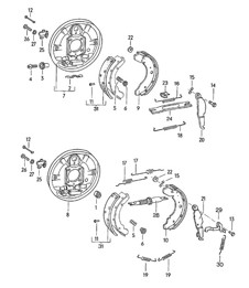Brake / Rear axle 924 >>1980
