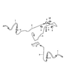 Brake lines - Front - 924 1980 - 1985