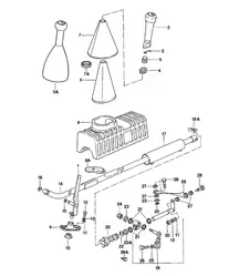 Shift mechanism - Manual transmission (EC: 016.8/9/G) 924 1980 - 1985