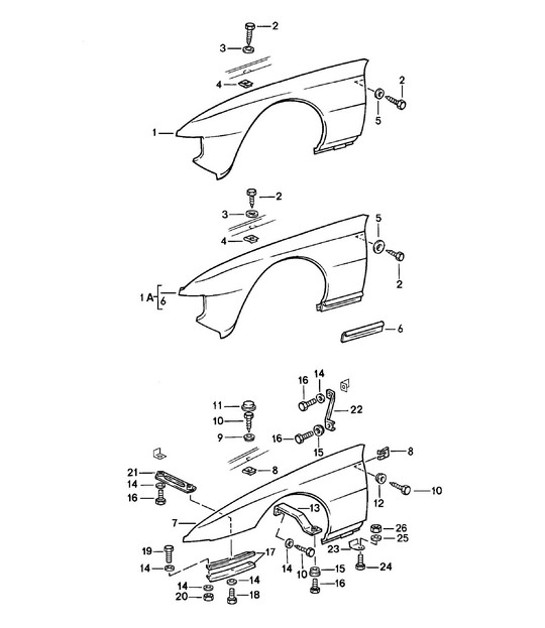 Diagram 801-025 Porsche 991 (911) MK2 2016-2019 Body