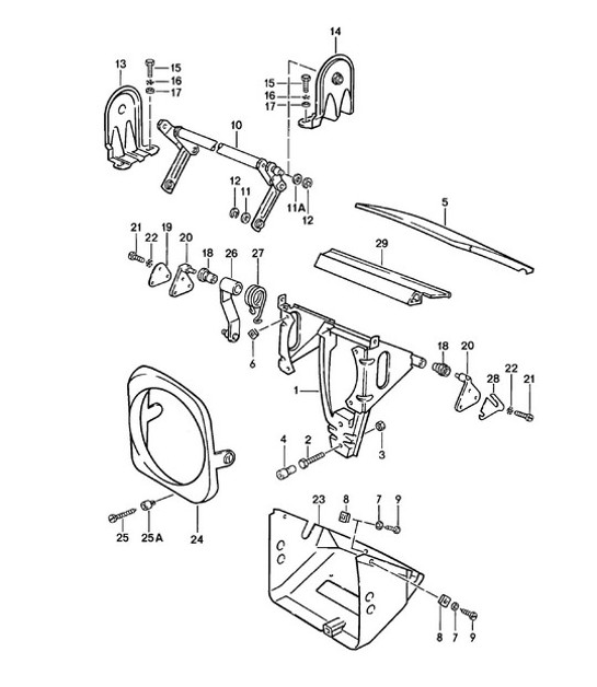 Diagram 806-000 Porsche 924 (1977-1988) Body
