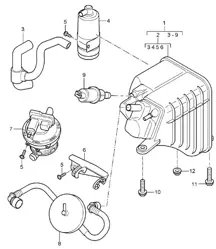 Carbon canister Cayenne 9PA (955) 2003-06