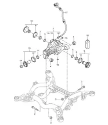 Hinterachsdifferential / Einbaufertig Cayenne 9PA (955) 2003-06
