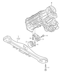 Transfer box / Transmission suspension Cayenne 9PA (955) 2003-06