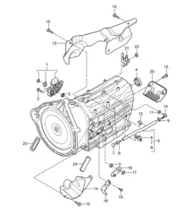 Tiptronic / Wahlschalter / Zubehör (PR:G0R, Tiptronic S) Cayenne 9PA (955) 2003-06