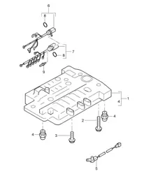 Tiptronic / Unidad de interruptor (PR:G0R, Tiptronic S) Cayenne 9PA (955) 2003-06