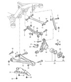 Rear Axle Cayenne 9PA (955) 2003-2006