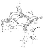 Rear Axle Cayenne 9PA (955) 2003-2006
