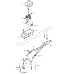 Getriebesteuerung/Schaltgetriebe (PR:G0L, 6-Gang) Cayenne 9PA (955) 2004>>
