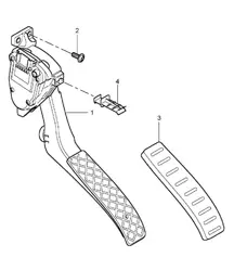Pedals / Accelerator control  Cayenne 9PA (955) 2003-06
