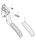 Hand Lever System, Pedal Cluster  Cayenne 9PA (955) 2003-2006