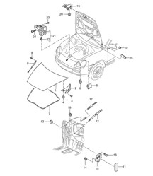 Lid Front Cayenne 9PA (955) 2003-06