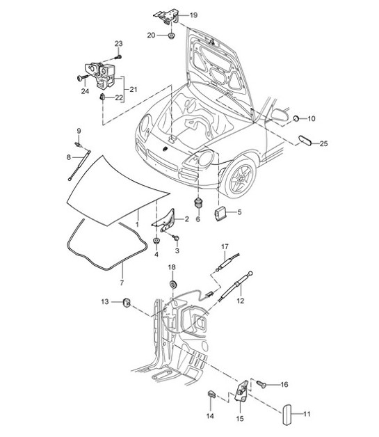 Diagram 803-00 Porsche Macan Turbo 3.6L V6 400Bhp Carrozzeria