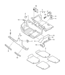 Moquette / Accessori - Anteriore - Cayenne 9PA (955) 2003-06