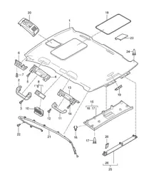Rooflining / Accessories Cayenne 9PA (955) 2003-06