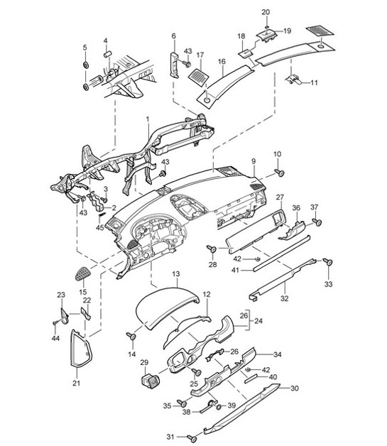 Diagram 809-00 Porsche 卡宴 3.0L 柴油 2007>>  车身