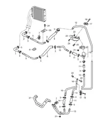 Heizung / Vorlauf / Rücklauf (Modell: PR:D9J,D9K,D9L) Cayenne 9PA (955) 2003-06