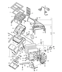 Air conditioner / Single parts - FRONT - Cayenne 9PA (955) 2003-06