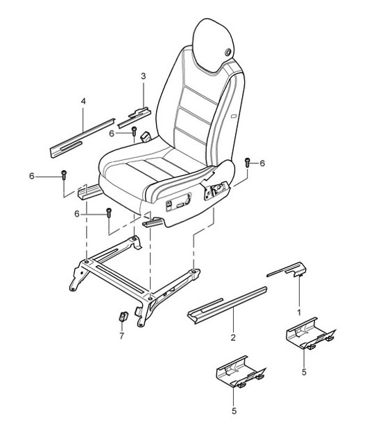 Diagram 817-00 Porsche Cayman S 3.4L 987C 2005-08 Body